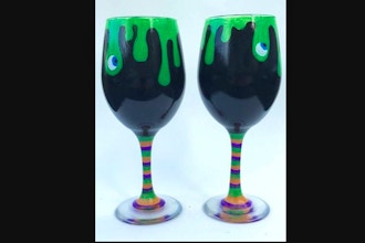 Virtual Paint Nite: Witches Brew Wine Glasses (13+)
